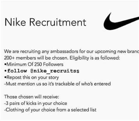 nike instagram fake|Fake Nike Recruitment Campaign Scam .